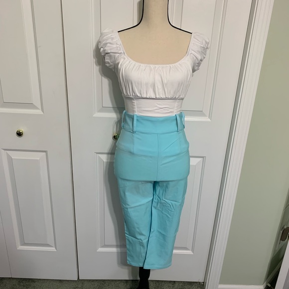 Deadly Dames Pants - NWT Deadly Dames Capri Pants Light Blue S